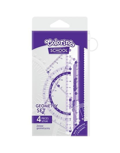 Geometrinen setti 4 kpl 15 cm Colorino