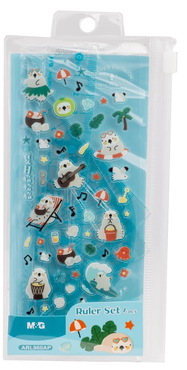 Geometriskt set 15cm 4st Cha Cha M&G