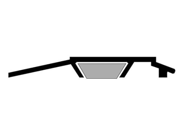 Wedo 52 5330, Skrivbordslinjal, Gjuten aluminium, Gjuten aluminium, 300 mm, 38 mm, 1 styck