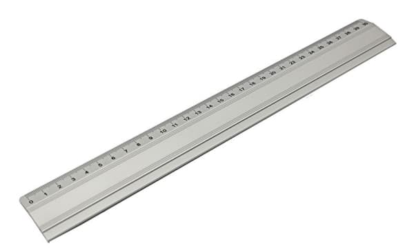 Wedo 52 5330, Skrivbordslinjal, Gjuten aluminium, Gjuten aluminium, 300 mm, 38 mm, 1 styck