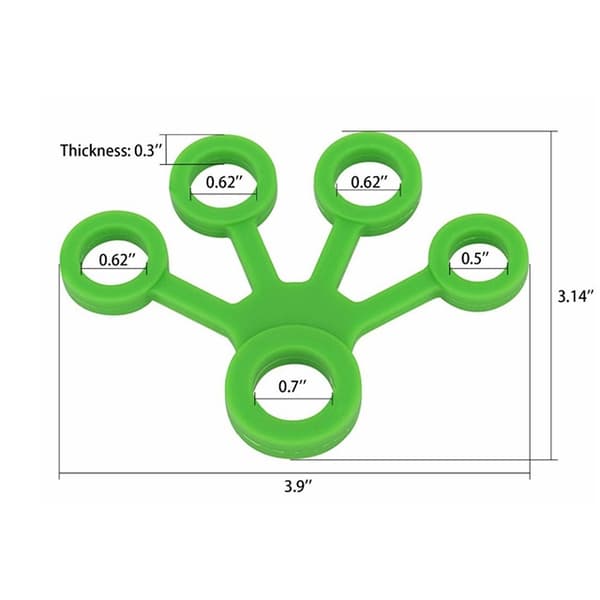 Fingertränare i silikon 3-pack