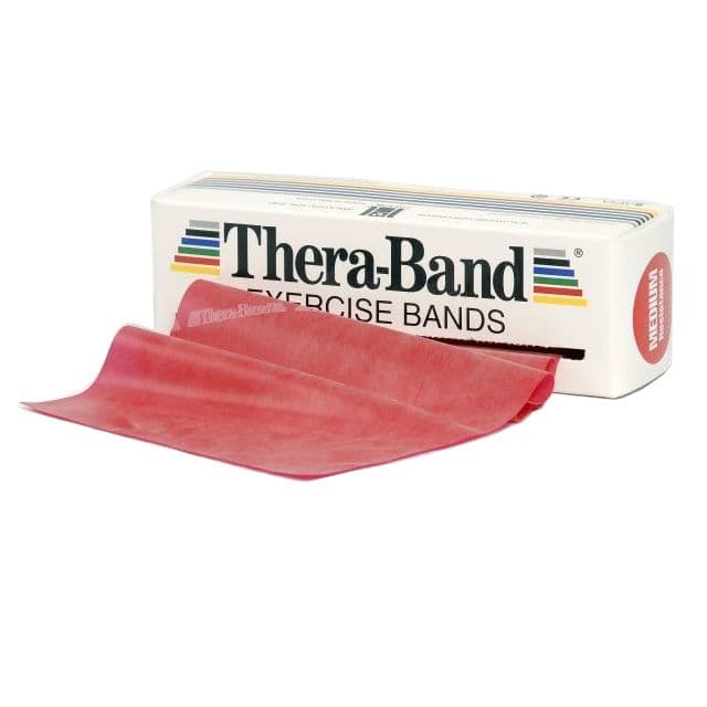 Thera-Band Training Elastic Band Level 2 Medium Red 45,5m