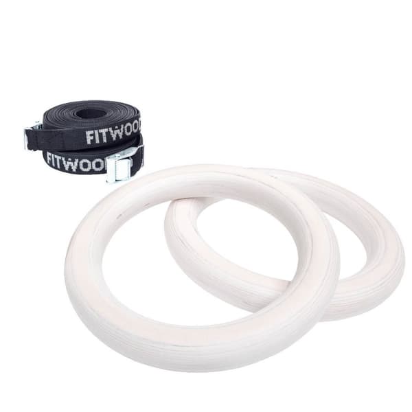 FitWood Play Turnringer 25mm - Glazing Overflate / Svart Stropp
