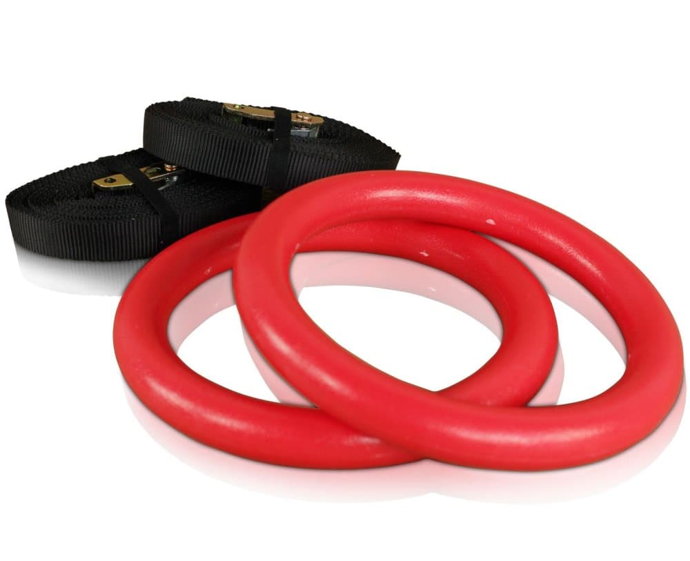 Odin Crossfit ABS Romerska Ringar Plast - Röd