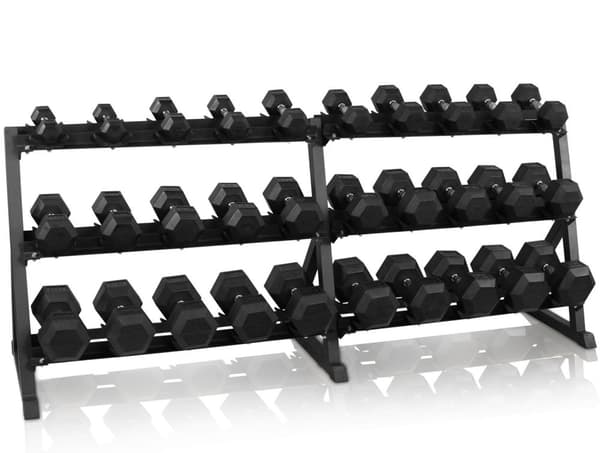 Odin 545kg Hex Set PAKETTITARJOUS (15 Istuin Käsipainot + rack)