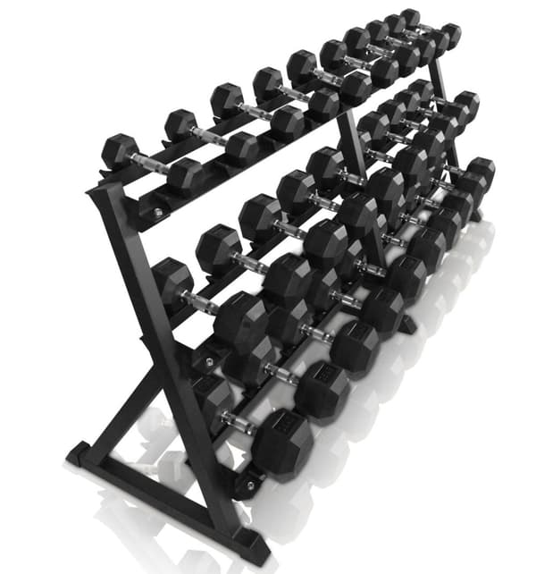 Odin 545kg Hex Set PAKETTITARJOUS (15 Istuin Käsipainot + rack)