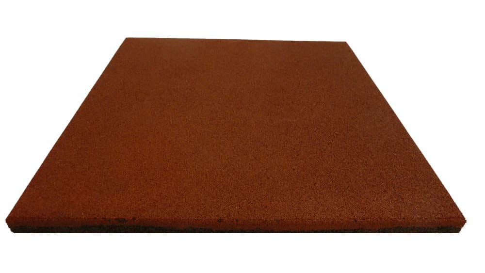 ErgoFloor - ErgoTile Quad Gummiplattor 1000x1000x15 mm Röd (C1)