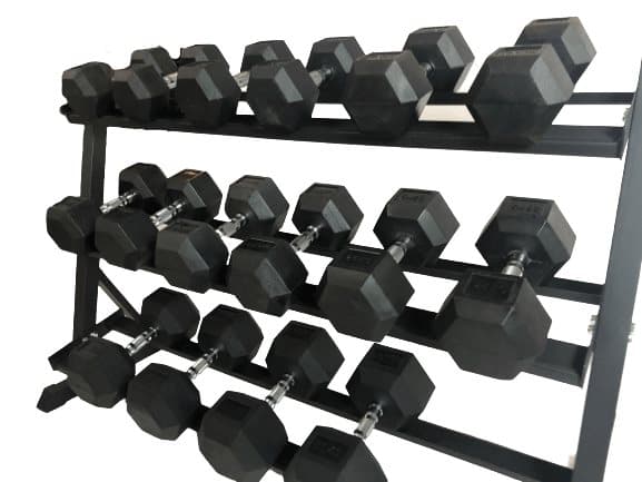 Odin 340kg Hex Set PAKKETILBUD (8 sæt håndvægte + rack)
