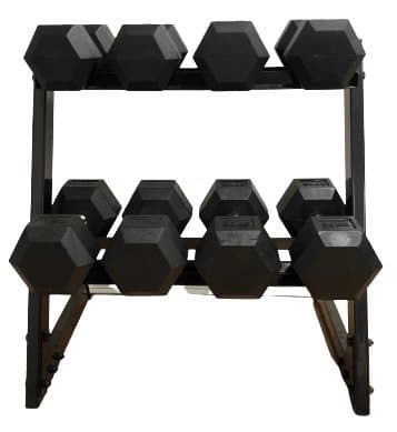 Odin 130kg Hex Set PAKKETILBUD (4 sæt håndvægte + rack)