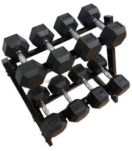 Odin 130kg Hex Set PAKKETILBUD (4 sæt håndvægte + rack)