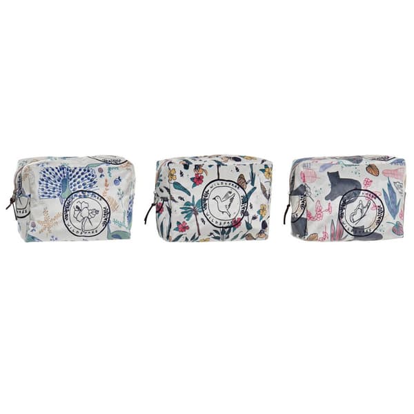 Vessalaukku DKD Home Decor Monivärinen Trooppinen (20 x 8 x 14 cm) (3 osaa)