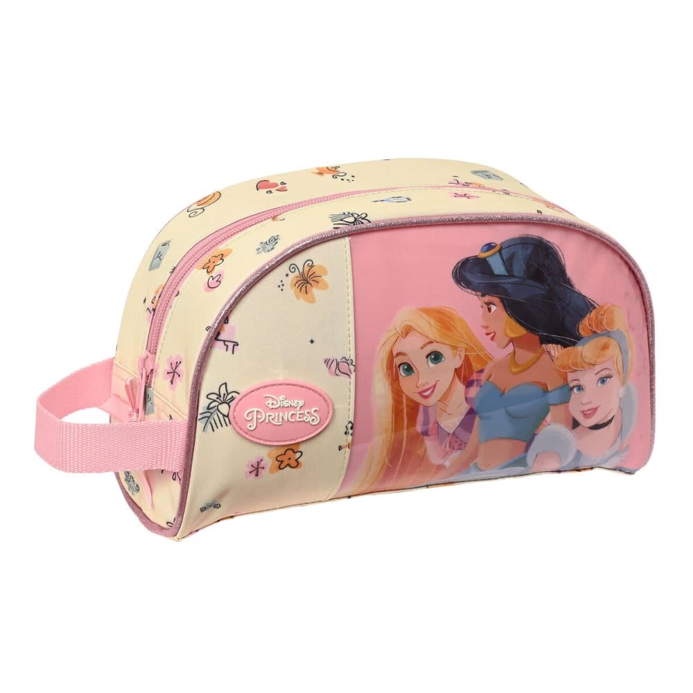 Skolnecessär Princesses Disney Magical Beige Rosa (26 x 16 x 9 cm)