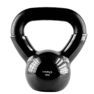 KNV06 SVART GJUTJ�RN KETTLEBELL VINYLT�CKAD HMS