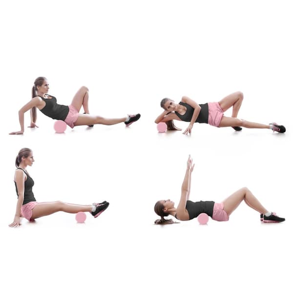 Roller EVA träningsrulle NS-963 rosa