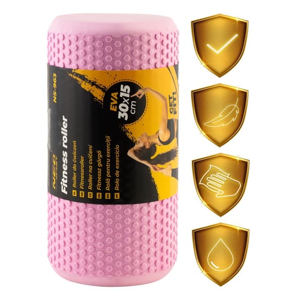 Roller EVA träningsrulle NS-963 rosa