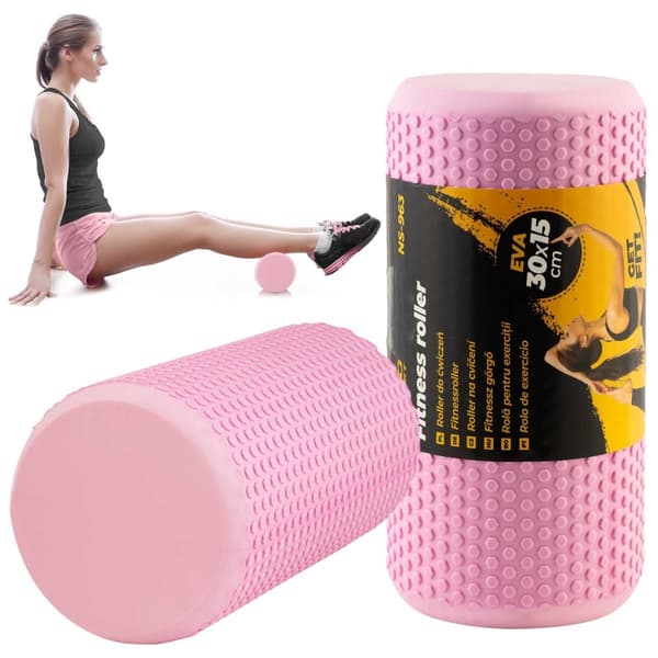Rulle EVA træningsrulle NS-963 pink