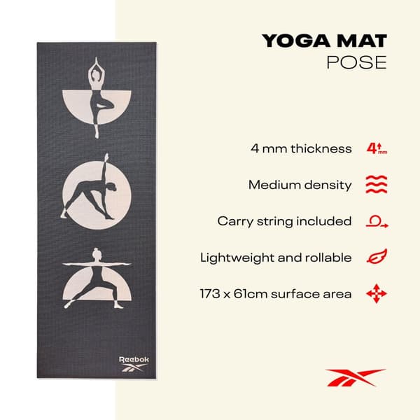 Reebok Yogamatte - 4mm - Pose