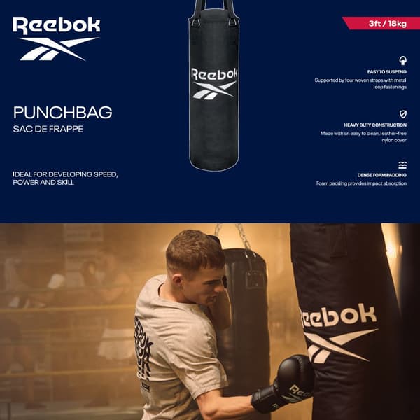 Reebok 3ft Nylon Sandsäck - (92x30cm - 18kg)