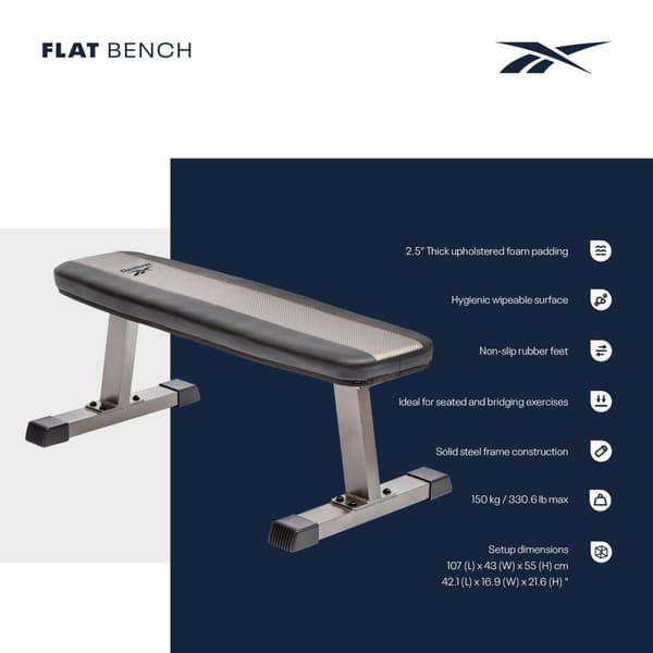 Reebok Flat Bench Flad Træningsbænk
