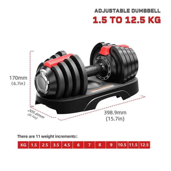 Odin Justerbar Håndvægt 12,5kg