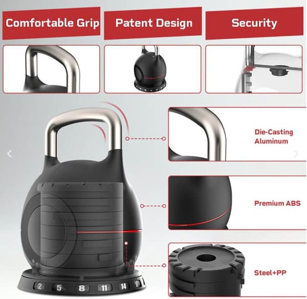 Odin Justerbar Kettlebell 20kg