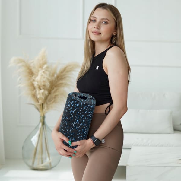 SLÄT ROLLER FÖR MASSAGE, RULLING, ÖVNINGAR, 30CM, SKUM, EPP, HÅRT