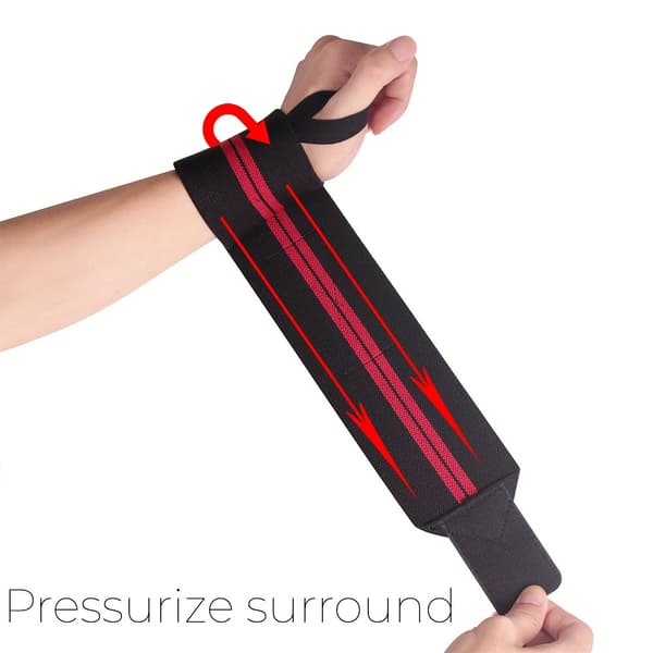 Wrist straps för extra grepp och stöd vid styrketräning
