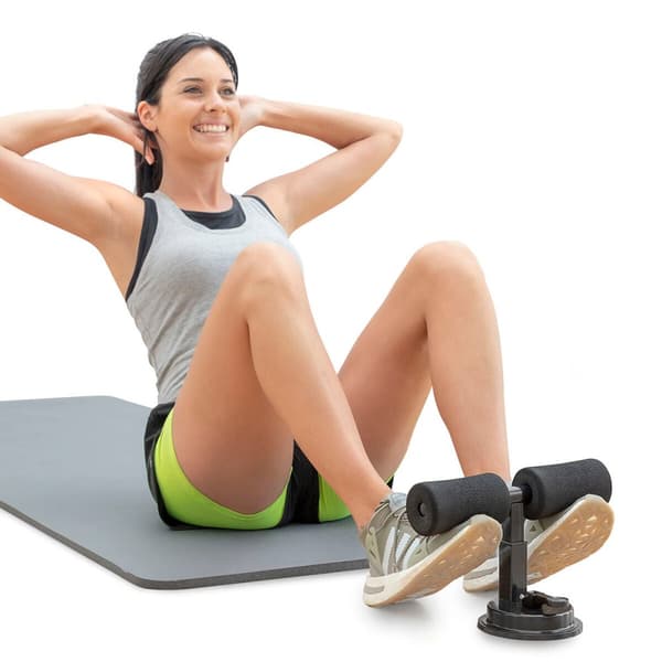 Situps-fotfäste med sugkopp och träningsguide CoreUp InnovaGoods
