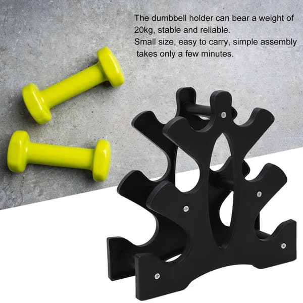 3-lagers hantelställ - Enkel montering, rymmer 20 kg - Home Gym