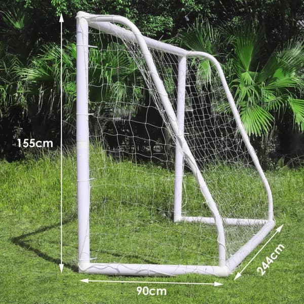 Fotbollsmål, Väderbeständig PVC-ram, Portabelt för barn och vuxna