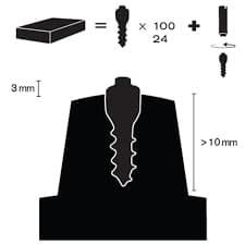 spikes löparskor, monterbara dubb terrängläparskor, MAXIGRIP HM11 24-pack 1124
