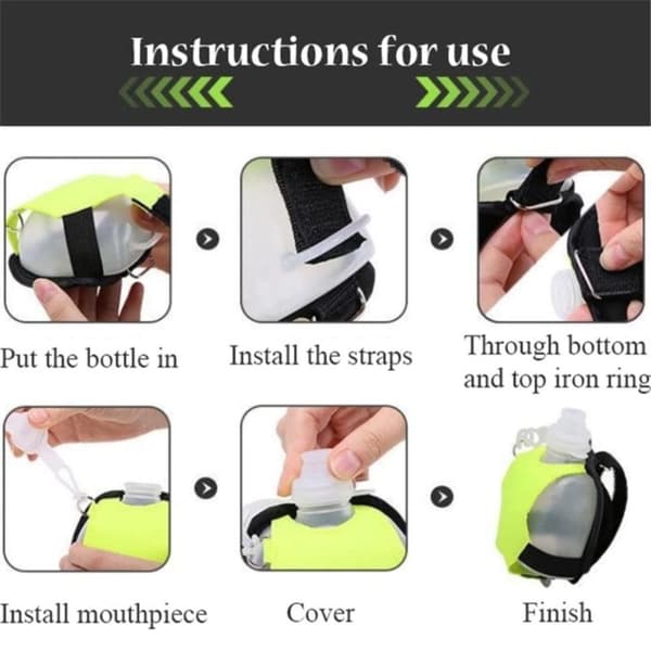 Vrist Hands-Free Mini Sport vattenflaska för löpning gym