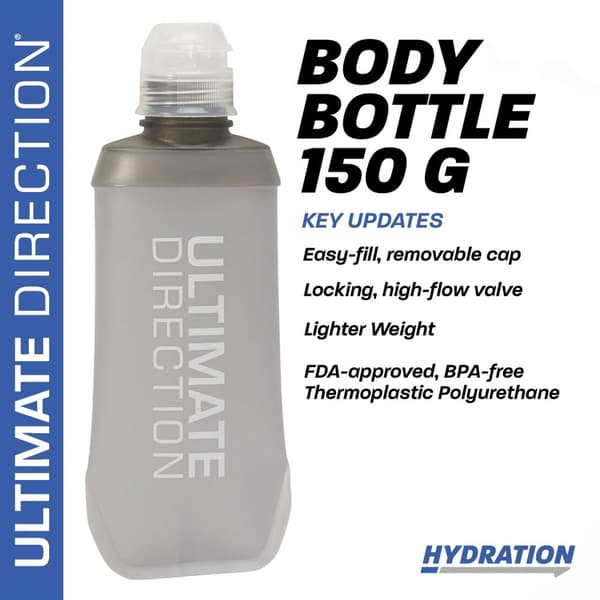 ULTIMATE DIRECTION BODY BOTTLE II 150 ML, mjuk flaska gel