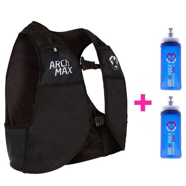 Arch Max Kvinde Hydration Vest 2.5l + 2sf300ml Transparent 2XL