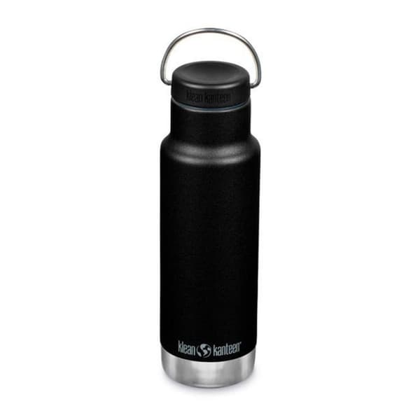 Klean Kanteen Rustfri Stål Flaske Insulated Classic 532ml Løkke Kasket Sort