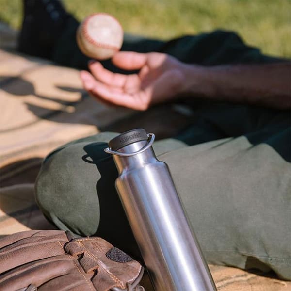 Klean Kanteen Rustfri Stål Flaske Insulated Classic 355ml Løkke Kasket Søvfarvet