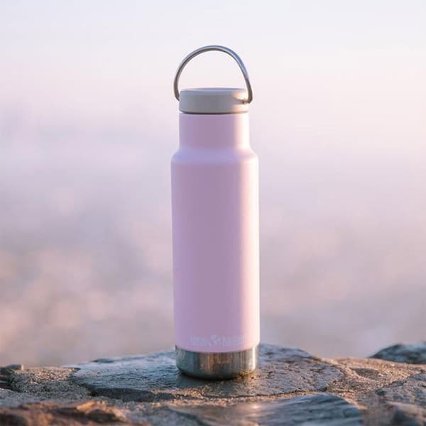Klean Kanteen Rustfri Stål Flaske Insulated Classic 355ml Løkke Kasket Rosa