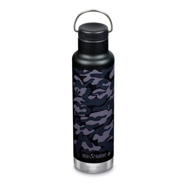 Klean Kanteen Rustfri Stål Flaske Insulated Classic 590ml Løkke Kasket Sort