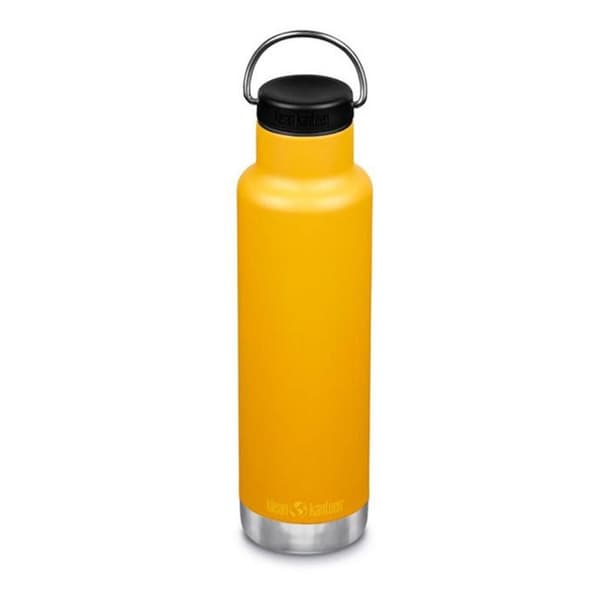 Klean Kanteen Rustfri Stål Flaske Insulated Classic 590ml Løkke Kasket Gul