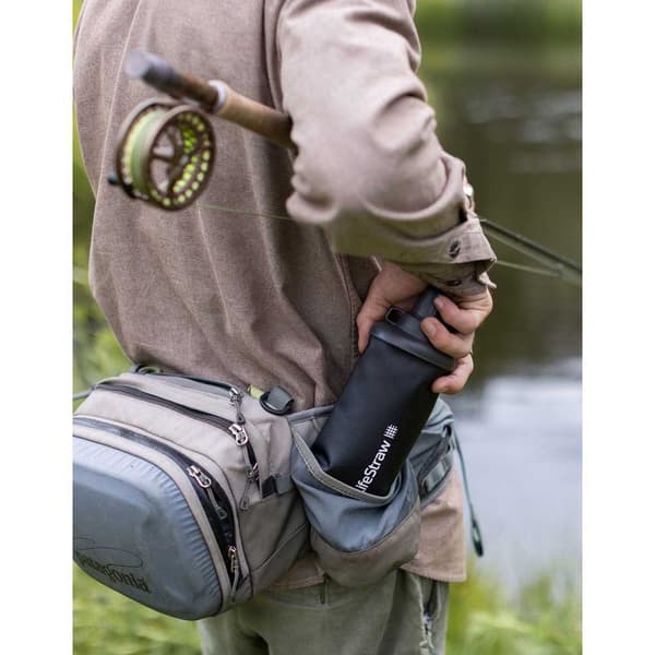 Lifestraw Sammenklappelig Vandfilterflaske Peak Series 1l Grå