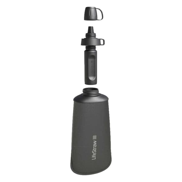 Lifestraw Sammenklappelig Vandfilterflaske Peak Series 1l Grå