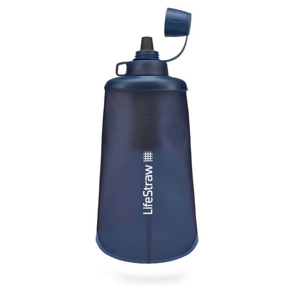 Lifestraw Sammenklappelig Vandfilterflaske Peak Series 1l Blå