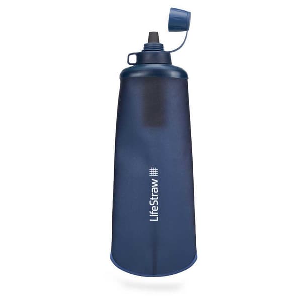 Lifestraw Sammenklappelig Vandfilterflaske Peak Series 1l Blå