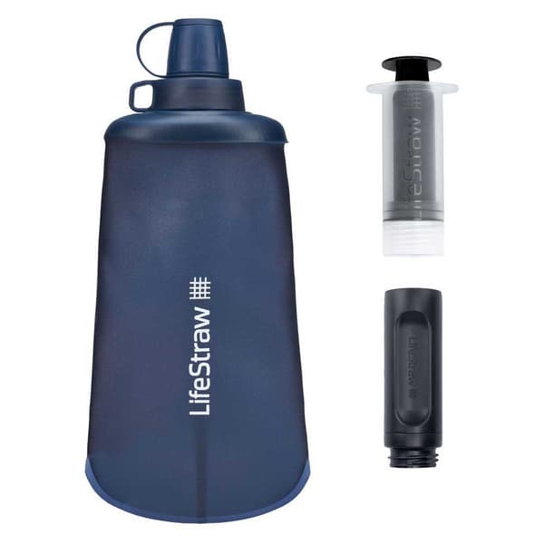 Lifestraw Sammenklappelig Vandfilterflaske Peak Series 1l Blå