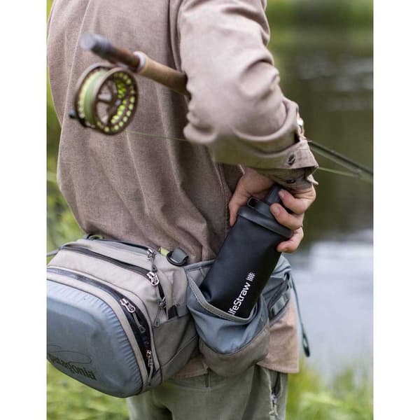 Lifestraw Sammenklappelig Vandfilterflaske Peak Series 650ml Grå