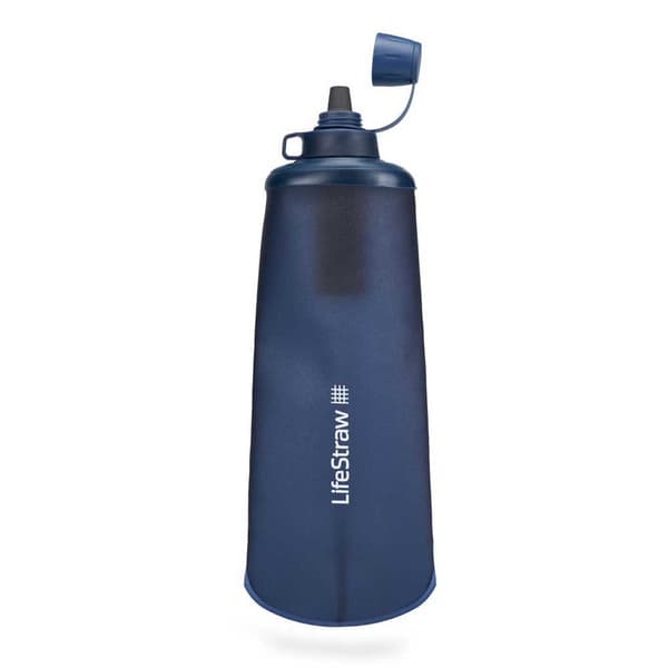 Lifestraw Hopfällbar Vattenfilterflaska Peak Series 650ml Blå