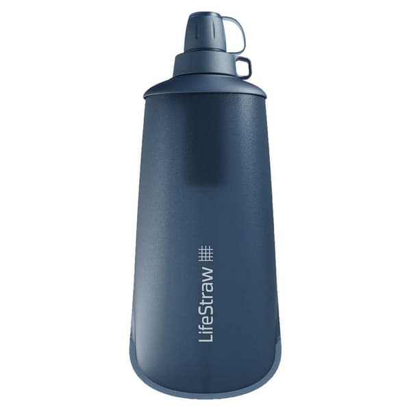 Lifestraw Hopfällbar Vattenfilterflaska Peak Series 650ml Blå