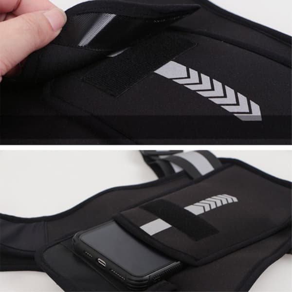 Løberefleksvest Løbevest (Lysende opgraderet version)