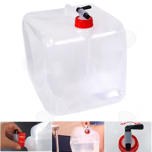 CONFO® Utomhus hopfällbar drickshink 18L camping bärbar stor kapacitet bil dricksvatten gryta vatten verktyg qua vattenpåse