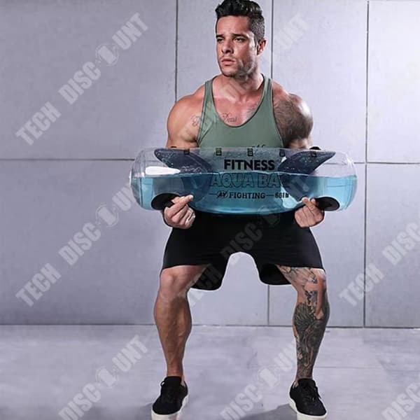 TD® Fitness bärbar viktbärande vattenpåse fylld med uppblåsbar vattenviktslyftande vattenpåse squat bodybuilding viktväska